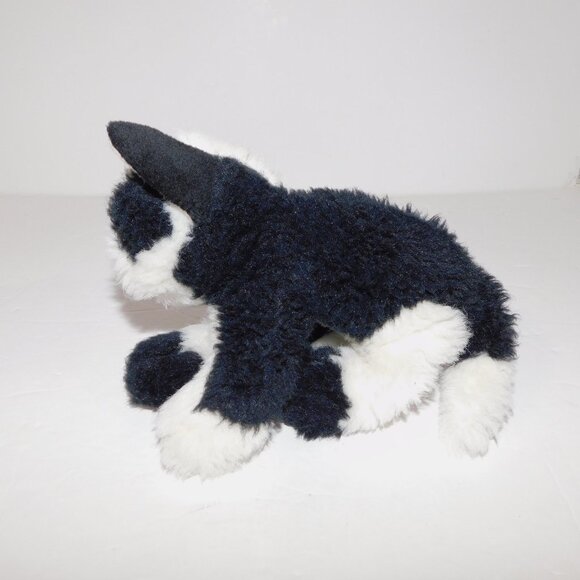 Vintage 1992 Tyco Kitty Kitty Kittens Black White 7" Plush Stuffed Purring Cat - Picture 6 of 8